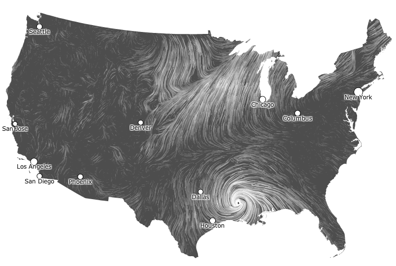 Wind Map of the United States