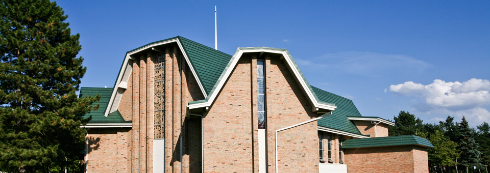 metal roof on church
